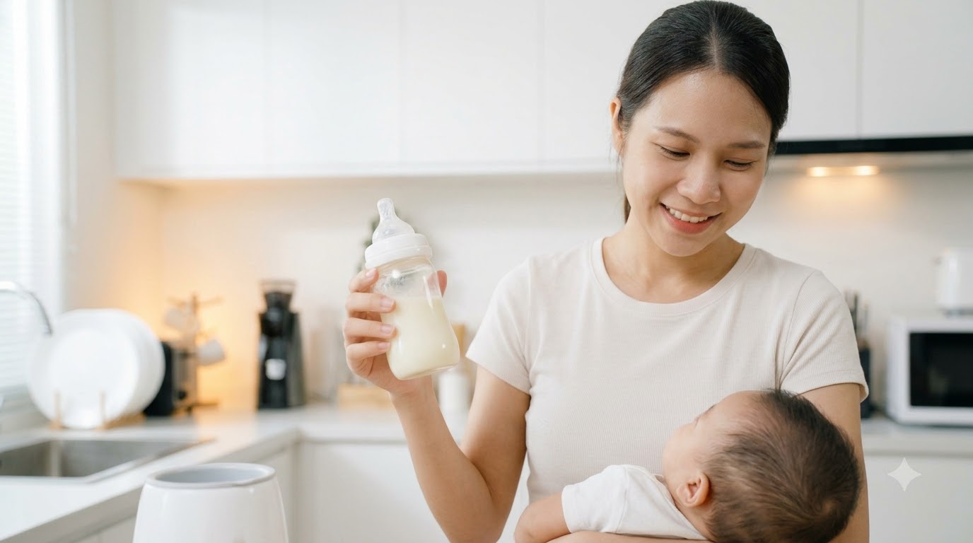 cách chọn túi trữ sữa - kết quả thành phẩm