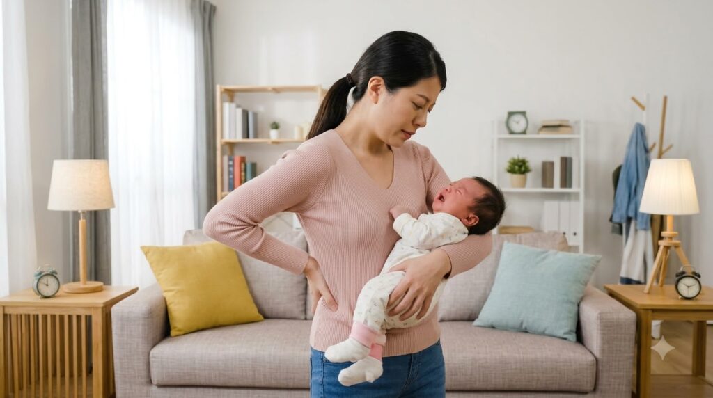 đau lưng sau sinh - hướng dẫn