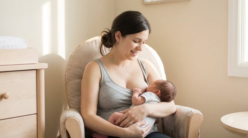 sữa mẹ về chậm - hướng dẫn
