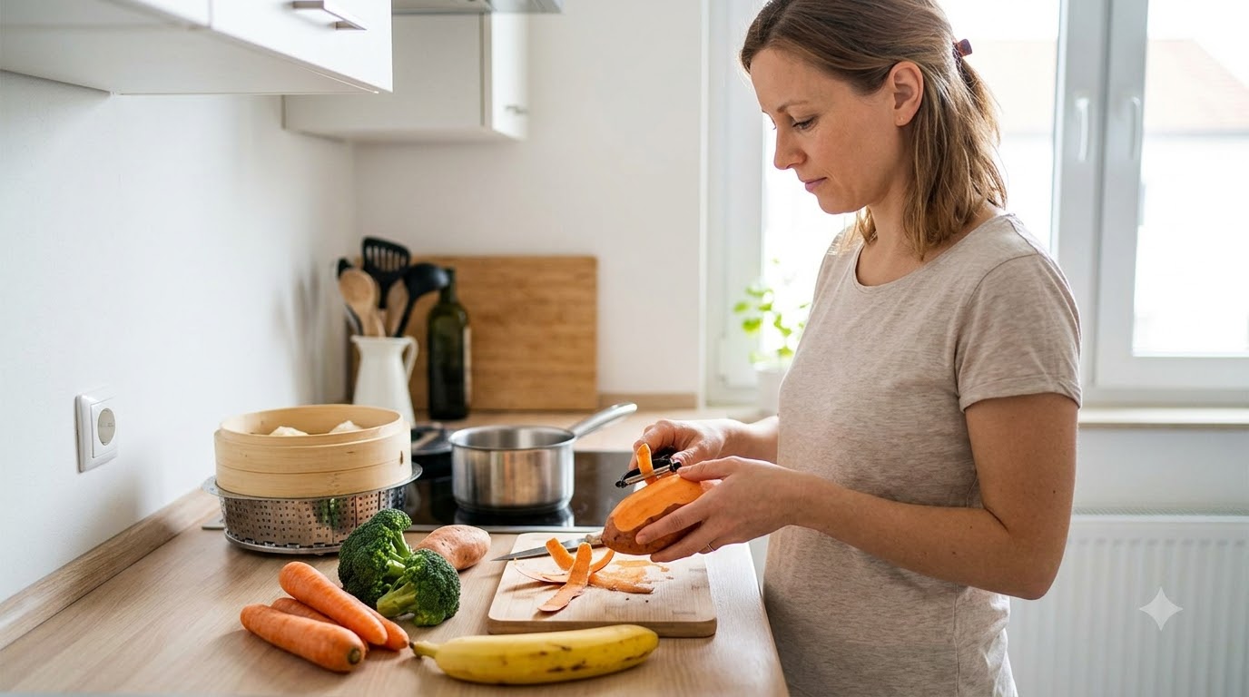 thực đơn ăn dặm cho bé 8 tháng - tổng quan và chuẩn bị