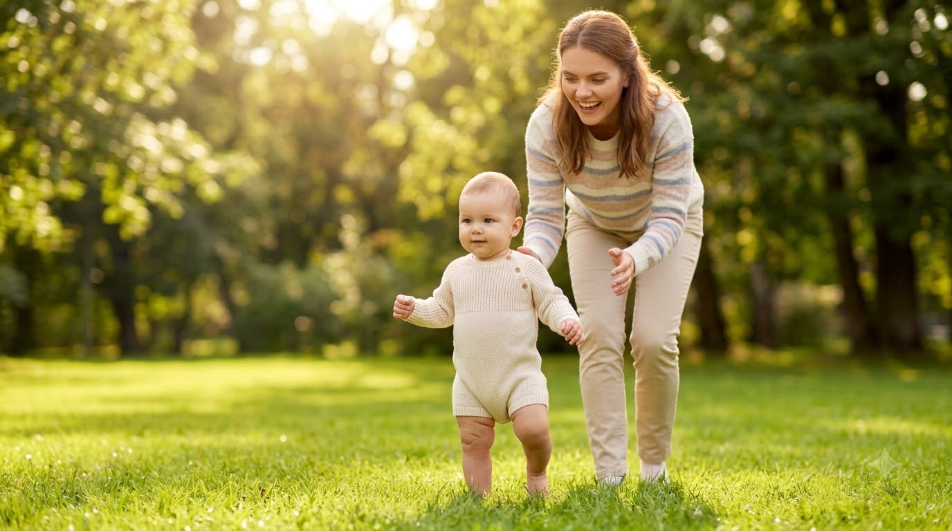 Khi nào bé biết đi: các bước từ vịn đứng, đi men đến tự đi