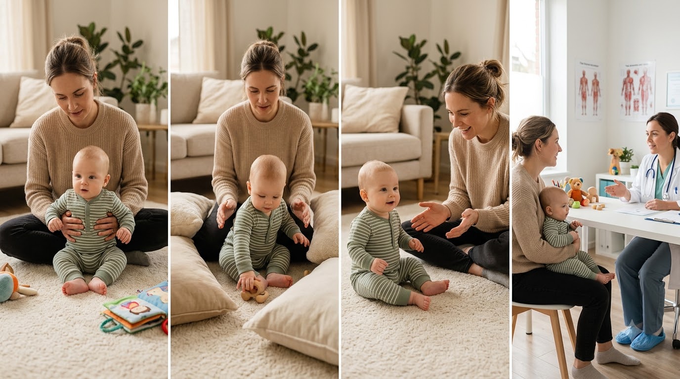 Các phương pháp hỗ trợ và cách tập ngồi cho bé an toàn tại nhà Các phương pháp hỗ trợ và cách tập ngồi cho bé an toàn tại nhà