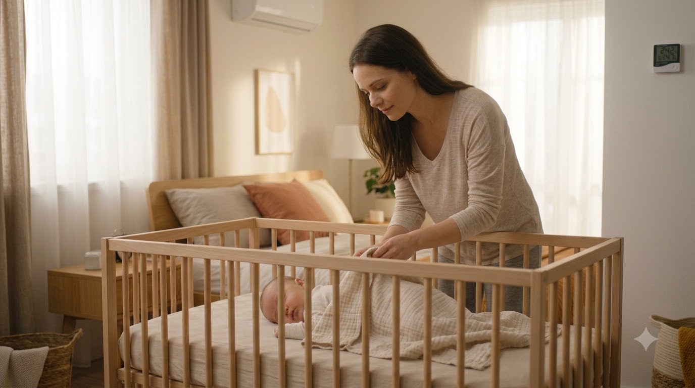 Cách nhận biết nhiệt độ phòng ngủ cho trẻ sơ sinh có phù hợp không Cách nhận biết nhiệt độ phòng ngủ cho trẻ sơ sinh có phù hợp không