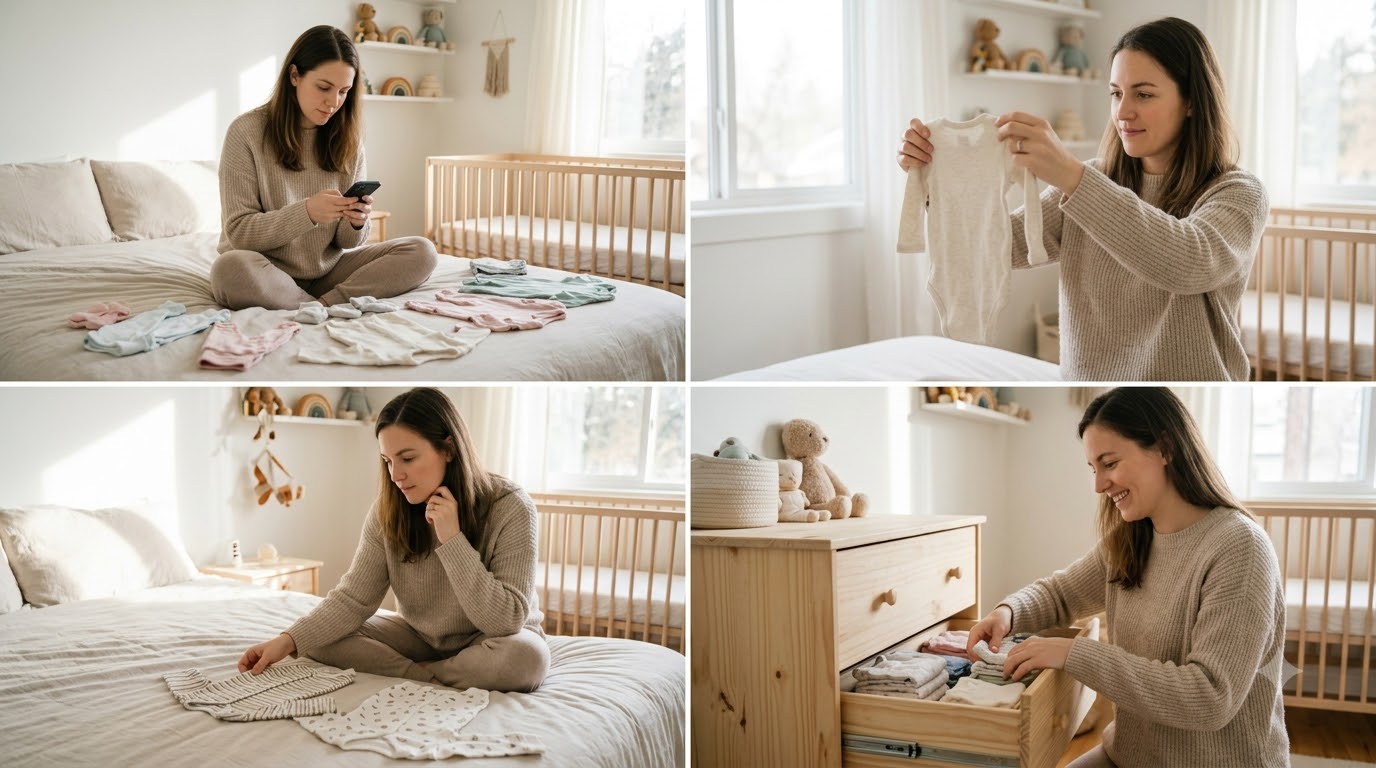 Kiểu quần áo sơ sinh dễ thay đồ cho bé Trang phục sơ sinh có thiết kế thuận tiện khi mặc, cởi và thay tã