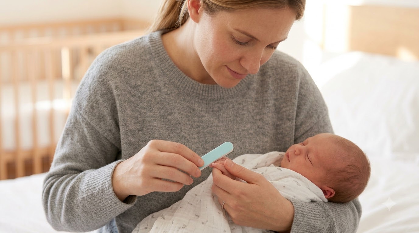 Mẹo để bé hợp tác hơn khi áp dụng cách cắt móng tay cho trẻ sơ sinh