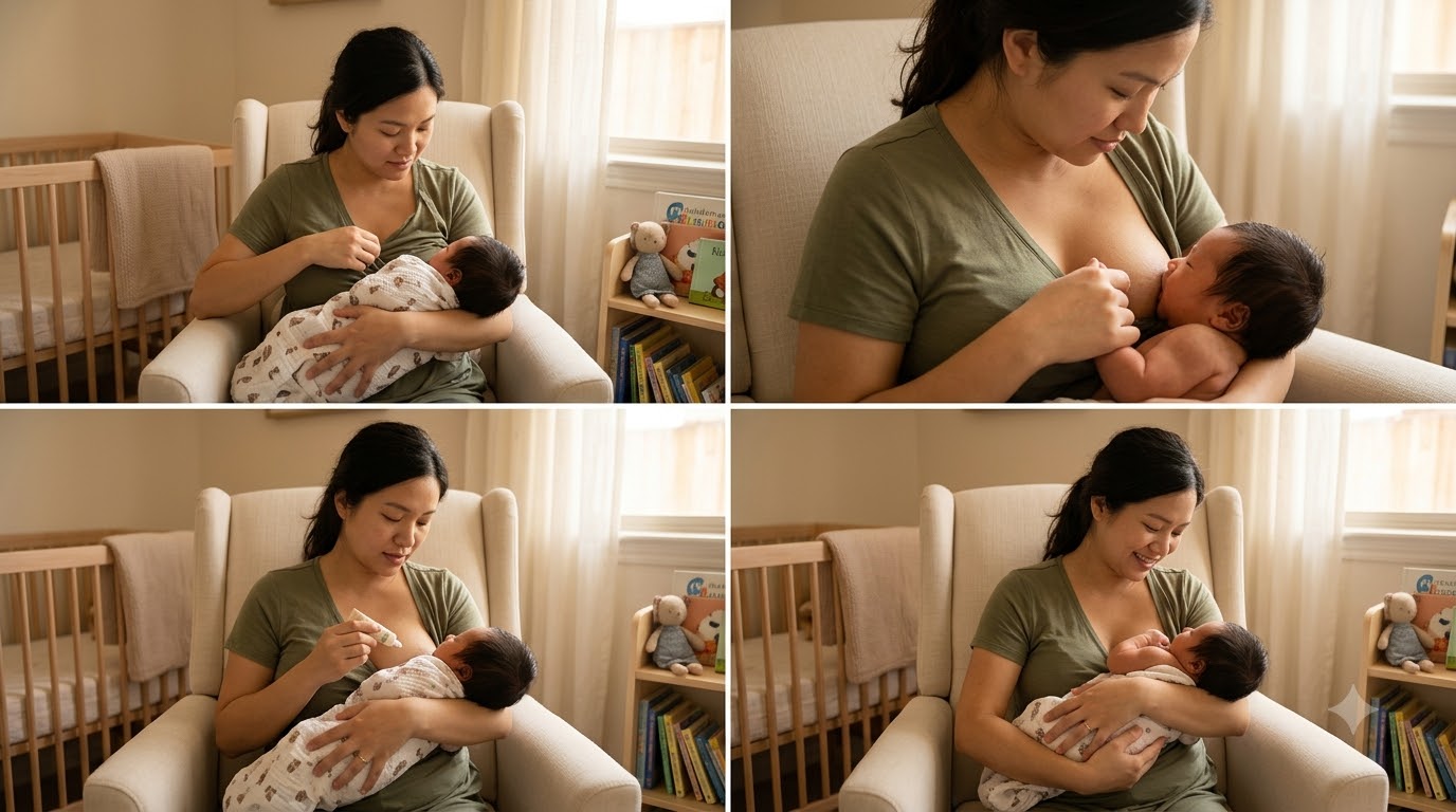 Những hiểu lầm tai hại về việc đau đầu ti khi cho con bú