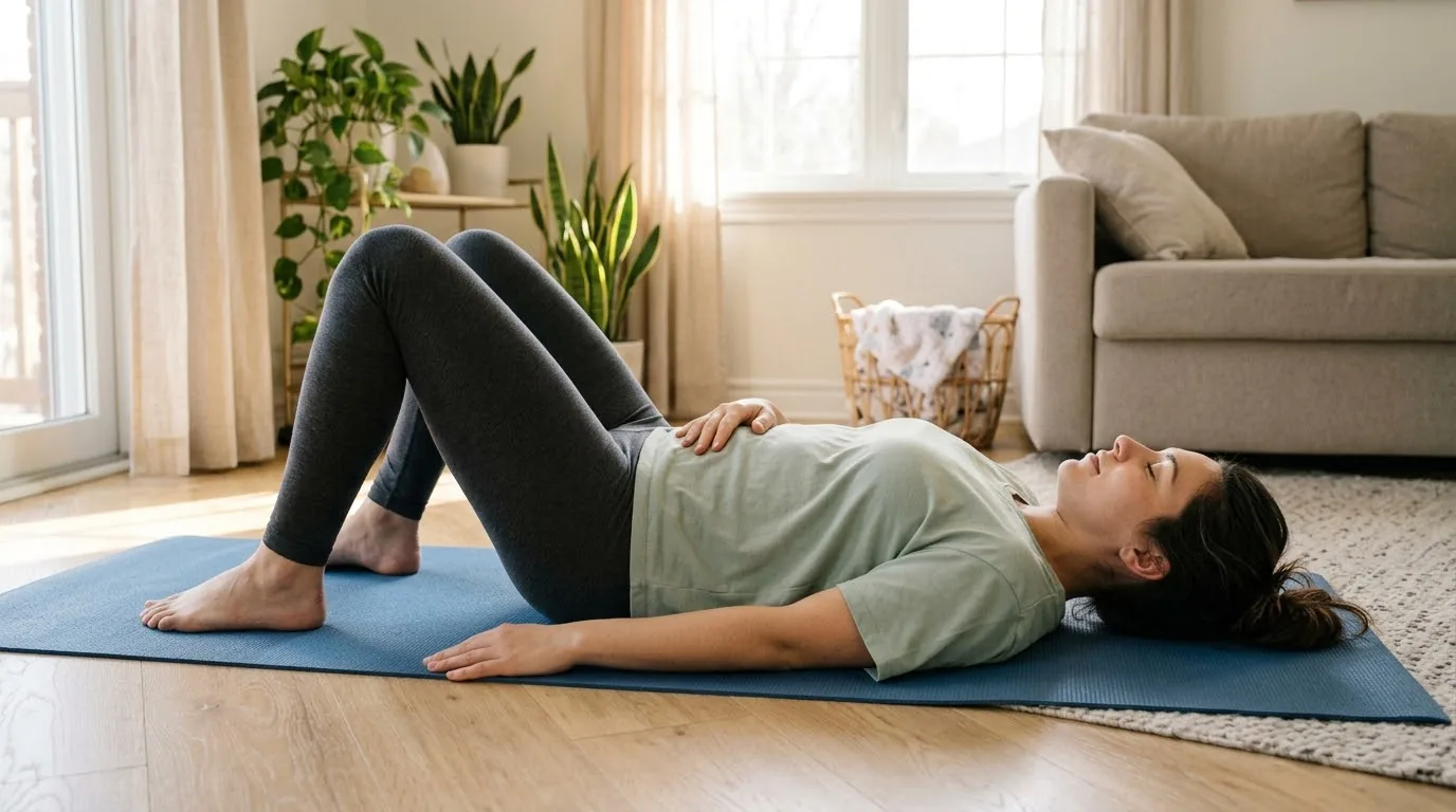 So sánh tư thế siết sàn chậu đúng và lỗi gồng cơ bụng sai cách
