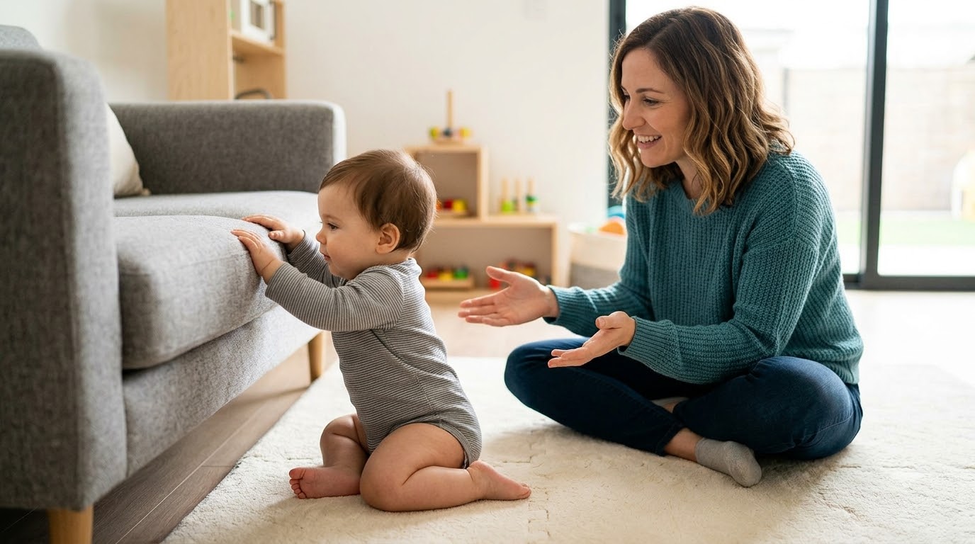 Mỗi bé có tiến trình phát triển kỹ năng đi bộ khác nhau
